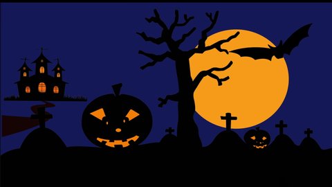 Spooky Halloween Paper Cut Silhouette Set Stock Vector (Royalty Free ...