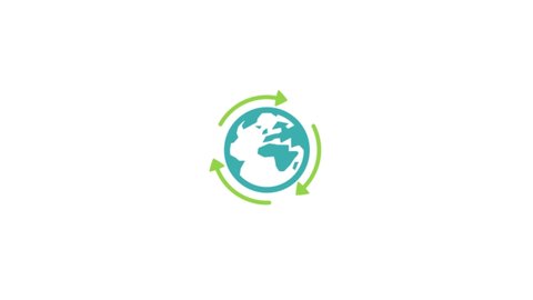 World Eco Animated Icon. 4k Animated Icon to Improve Project and Explainer Video
