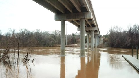Flooding on Congaree River in South Carolina