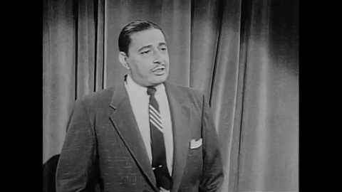 CIRCA 1955 - Host Willie Bryant opens a performance of the Harlem Variety Revue by praising Duke Ellington.