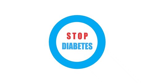 World diabetes day, logo. Stop diabetes