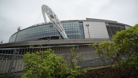  LONDON ,UK 1 NOVEMBER 2020 Wembley National Stadium on a cloudy day