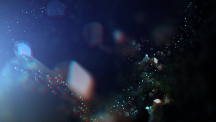 4k Beautiful 4k abstract particles slow floating and light flare Royalty-Free Stock Footage #1061773021
