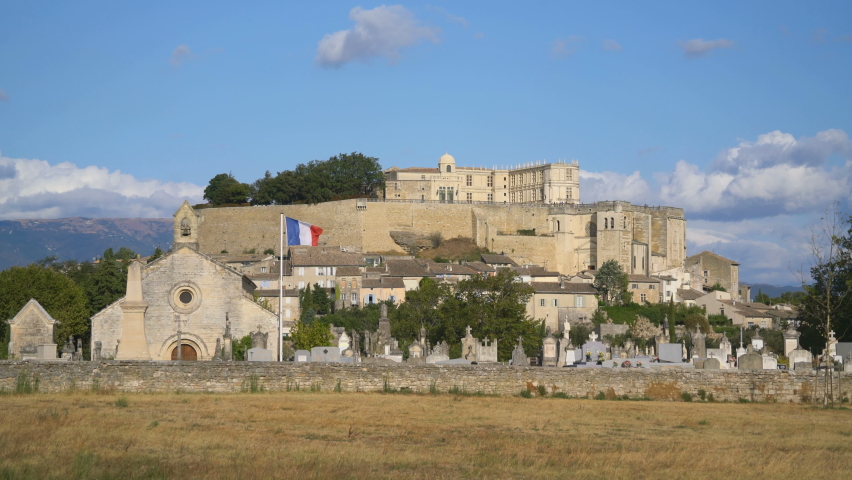 General view of the Grignan, Drome, France, Europe.