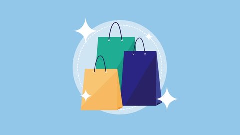 Empty Shopping Bag Basket Icon Cute Stock Vector (Royalty Free ...