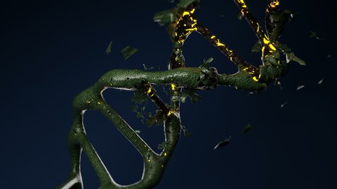 3d Animation of an alien DNA degradation molecule
