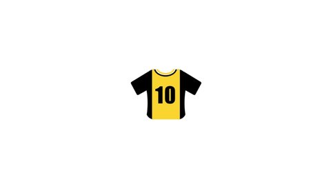 Shirt player Animated Icon. 4k Animated Icon to Improve Project and Explainer Video