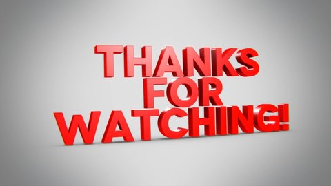 Thanks For Watching Stock Video Footage 4k And Hd Video Clips Shutterstock