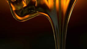 Super Slow Motion Shot of Flowing Golden Viscous Liquid at 1000fps. - Powered by Shutterstock - Get 15% off with code: PIKWIZARD15
