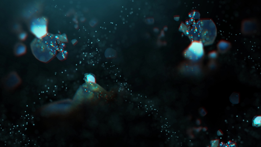 4k Beautiful 4k abstract particles slow floating and light flare Royalty-Free Stock Footage #1061839288