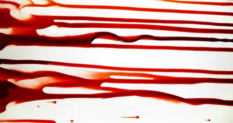 Streaks Blood Pouring On White Surface Stock Footage Video (100% ...