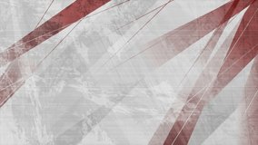 Red and grey grunge stripes abstract motion design. Geometric tech background. Seamless looping. Video animation Ultra HD 4K 3840x2160