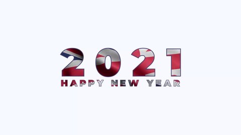 2021 Happy New year, Anguilla 2021, Anguilla flag animation 2021, the Anguilla happy new year flag animation 2021