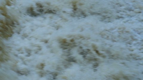 waterfall white water top view slow motion