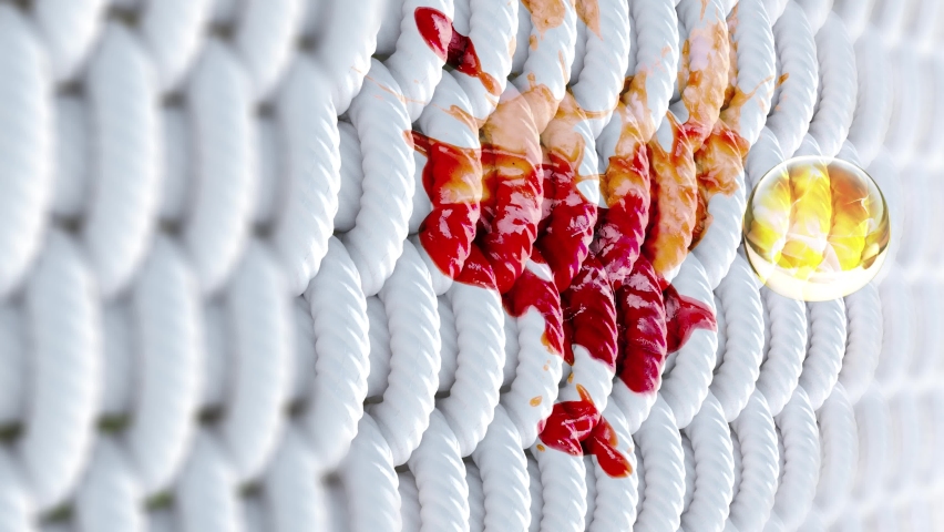Stain remove from colth animation 4k render. 3d animation of cloth ...