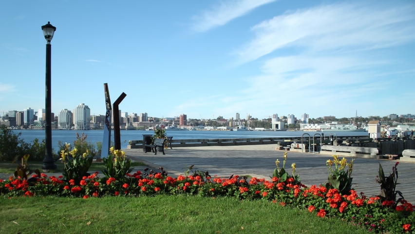 Halifax Harbour, Nova Scotia- Ferry Terminal Park in Darmouth
