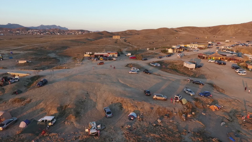Air survey. Clean sea. Crimea coast.   Summer vacation. Very beautiful views.