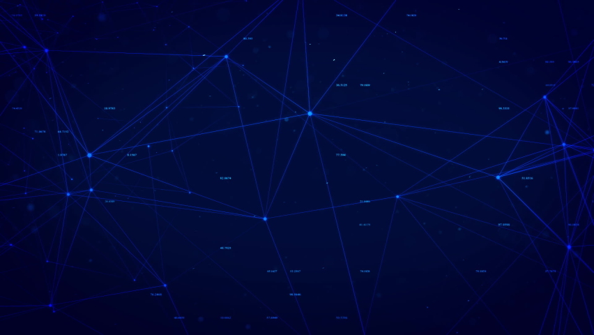 Beautiful reliable blue network lines abstract background. Blue network lines for business, technology or communication industry themes. Royalty-Free Stock Footage #1061981203