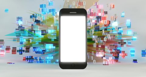Cool New App Digital Advertisement Handphone Display
