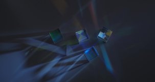 light rays pass through glass prisms and divide the light into rainbow colors of the spectrum - Powered by Shutterstock - Get 15% off with code: PIKWIZARD15