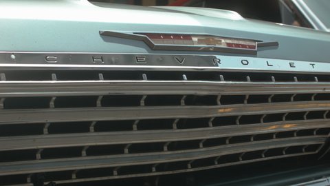 Danville , Pennsylvania / United States - 07 20 2019: 1964 Chevrolet Impala front end