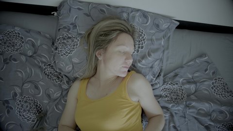 4K Video Of Woman Suffering From Insomnia
