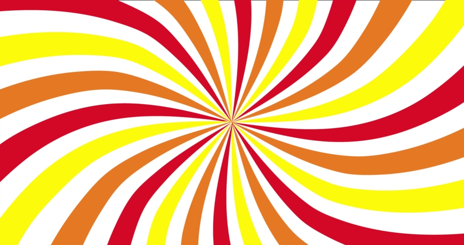 Moving hypnotic spiral. Seamless Psychedelic spiral and slow rotation. Red, orange and yellow background. Royalty-Free Stock Footage #1062034765