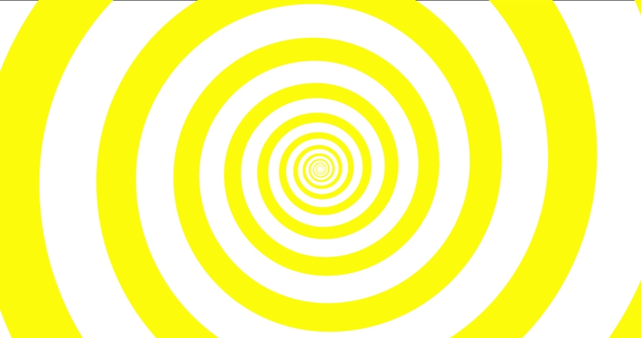 Moving hypnotic spiral. Seamless Psychedelic spiral and slow rotation. Yellow background. Royalty-Free Stock Footage #1062035770