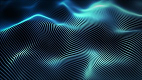 Abstract digital particle wave and lights background , Digital particle cyber or technology background, Animation of seamless loop. - Powered by Shutterstock - Get 15% off with code: PIKWIZARD15