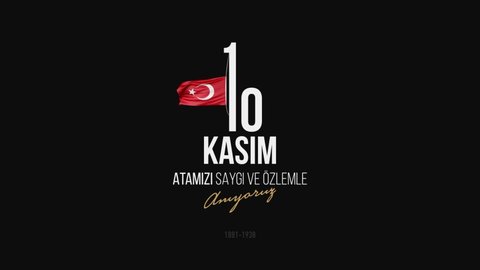 November 10 - Ataturk's Death Anniversary. National day of memory in Turkey. We remember Atatürk with respect and longing  Translate: 10 Kasım Atatürk'ü Anma Günü 