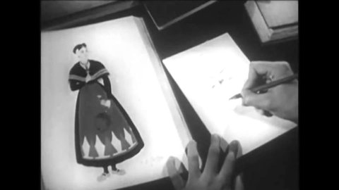 CIRCA 1950 - Edith Head designs costumes for movies of every genre.
