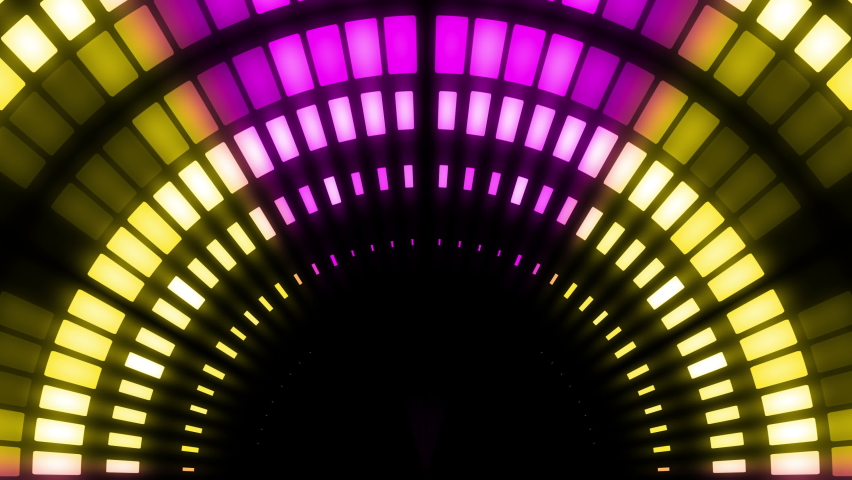 Neon graphic circular abstract modern bright. | Shutterstock HD Video #1062103213