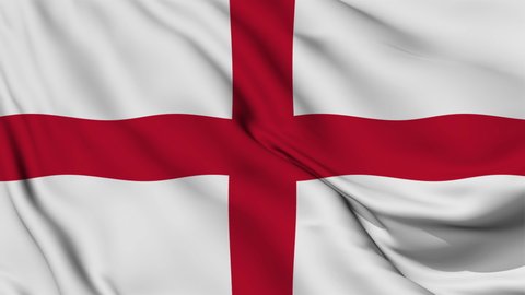 England flag gently waving in the wind