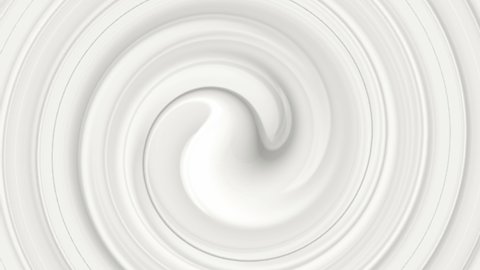 Milk is a whirlpool. Abstract milk, cream, white paint. Background is a texture for your video.