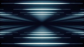 Abstract blue white futuristic background. Space from glowing neon light triangle tubes of astera on black background. Technology, VJ concept. Led lamp. Horizontal view. Seamless loop 3d animation 4K - Powered by Shutterstock - Get 15% off with code: PIKWIZARD15