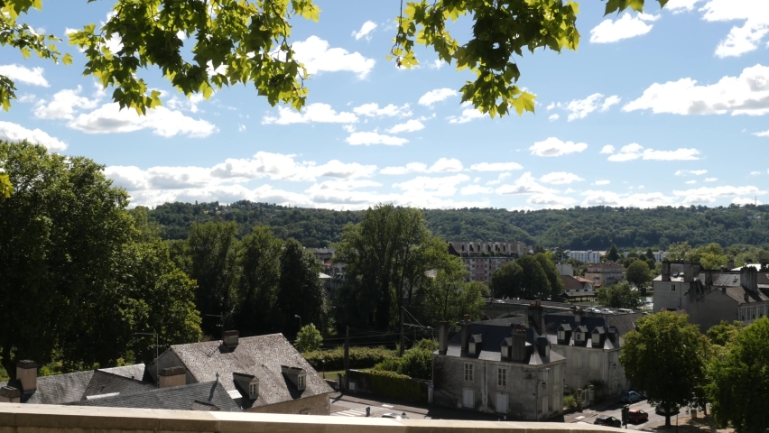 Summer view of the French city Pau