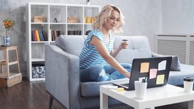Young and attractive woman is purchasing goods from internet using laptop computer and credit card. Online shopping concept. - Powered by Shutterstock - Get 15% off with code: PIKWIZARD15