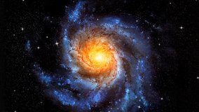 Spiral Galaxy Rotation Loop With Millions Of Stars - 4K Rotating Spiral Galaxy, Deep Space Exploration, Birth Of A Galaxy. Rotating Spiral Galaxy on Space Background 4K 3D abstract animation. - Powered by Shutterstock - Get 15% off with code: PIKWIZARD15