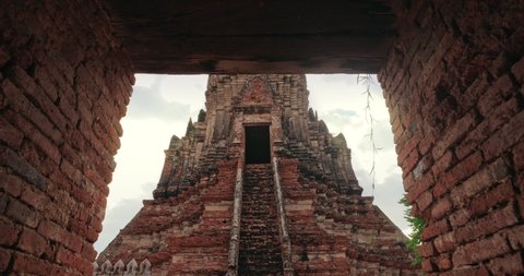 Pagoda at Wat Chaiwatthanaram temple,One of the famous temple in Ayutthaya,Temple in Ayutthaya Historical Park, Ayutthaya Province, Thailand. UNESCO world heritage.