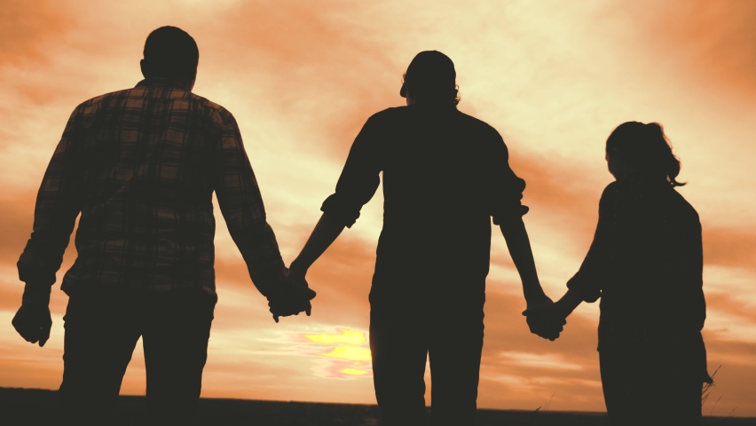 teamwork. team community hold hands together silhouette at sunset unity. group of people hands. teamwork workers carry out one mission go to the goal . business lifestyle team in the company working Royalty-Free Stock Footage #1062177670