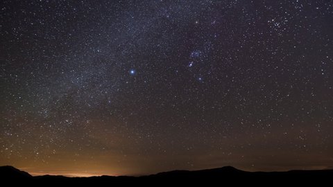Amazing time-lapse of the stars moving across the night sky.