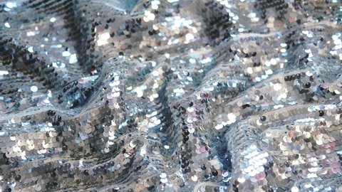 cloth of silver sequins, shimmer