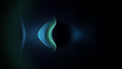 Stylish caustic screensaver for smartphone. Beautiful designed animation with flashes of light and lens flare on black background, with slow fade.