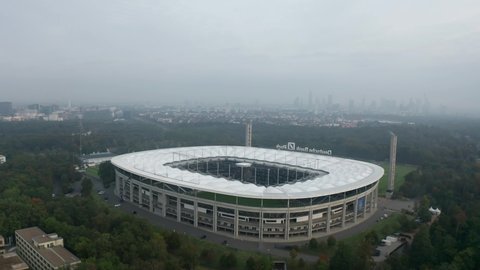 Frankfurt  Germany - September 2020: Waldstadion, home stadium of the football club Eintracht Frankfurt