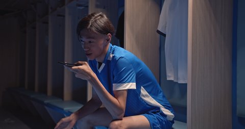 Football locker room Stock Video Footage - 4K and HD Video Clips