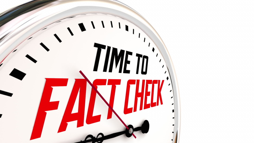 Time to Fact Check Dispel Rumors Find Truth Clock 3d Animation | Shutterstock HD Video #1062264913