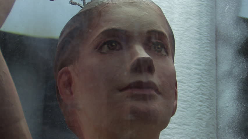 Dancer girl in city lights. 