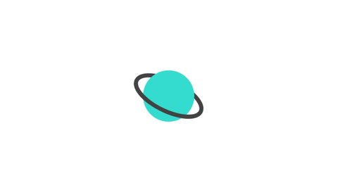 Planet Animated Icon. 4k Animated Icon to Improve Project and Explainer Video