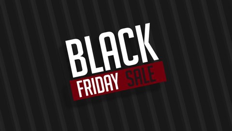 Black Friday Sale Graphic Element. black friday flash sale banner design 4k animation. Sales Shopping Social Media Background