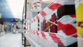 Empty shopping centre and closed shops, store closure during Covid-19 pandemic lockdown - Powered by Shutterstock - Get 15% off with code: PIKWIZARD15